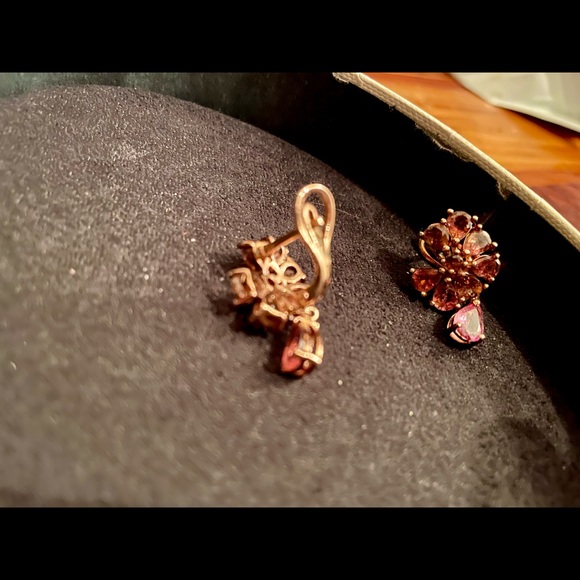 Pink Tourmaline earrings. Gold vermeil lever back. Stunning. - Picture 4 of 9